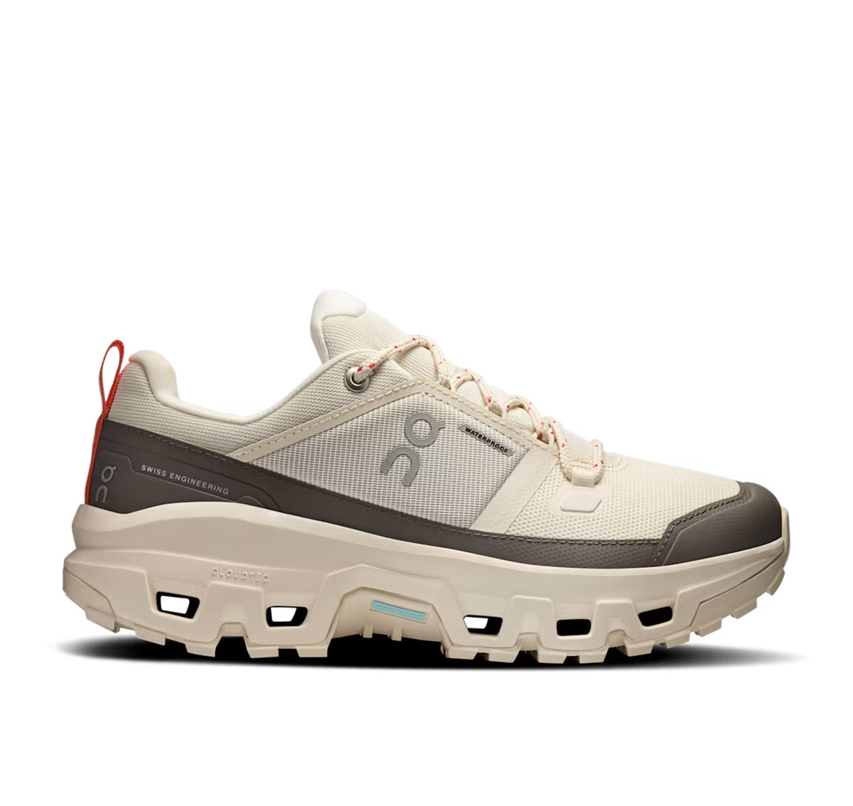 ON Womens Cloudrock Low Waterproof Ivory