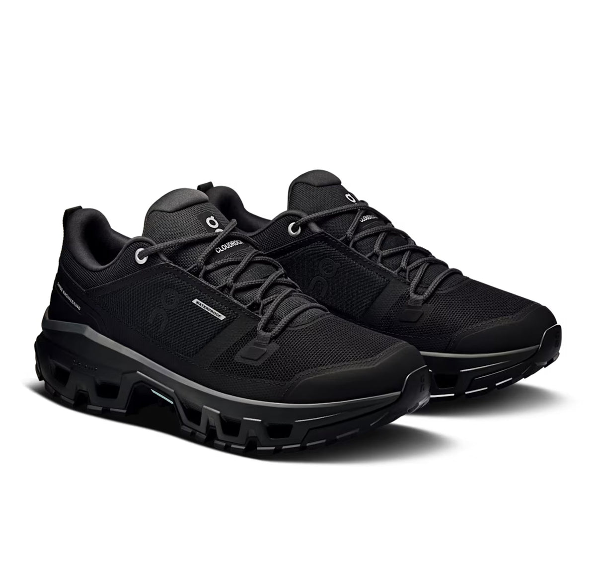 ON Womens Cloudrock Low Waterproof Black