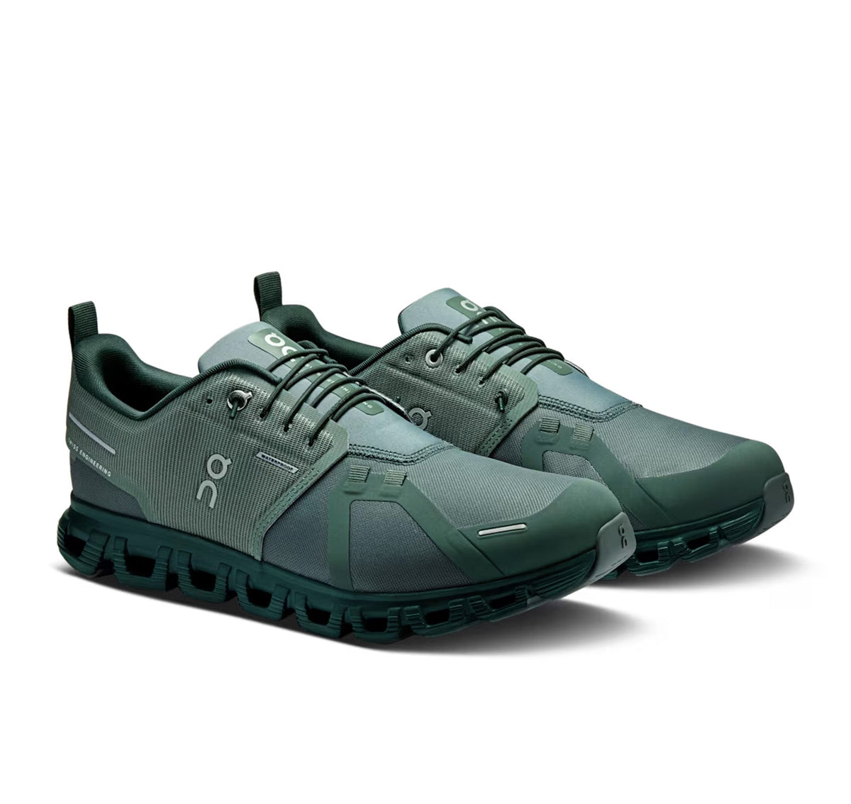 ON Mens Cloud 6 Waterproof Olive/Evergreen