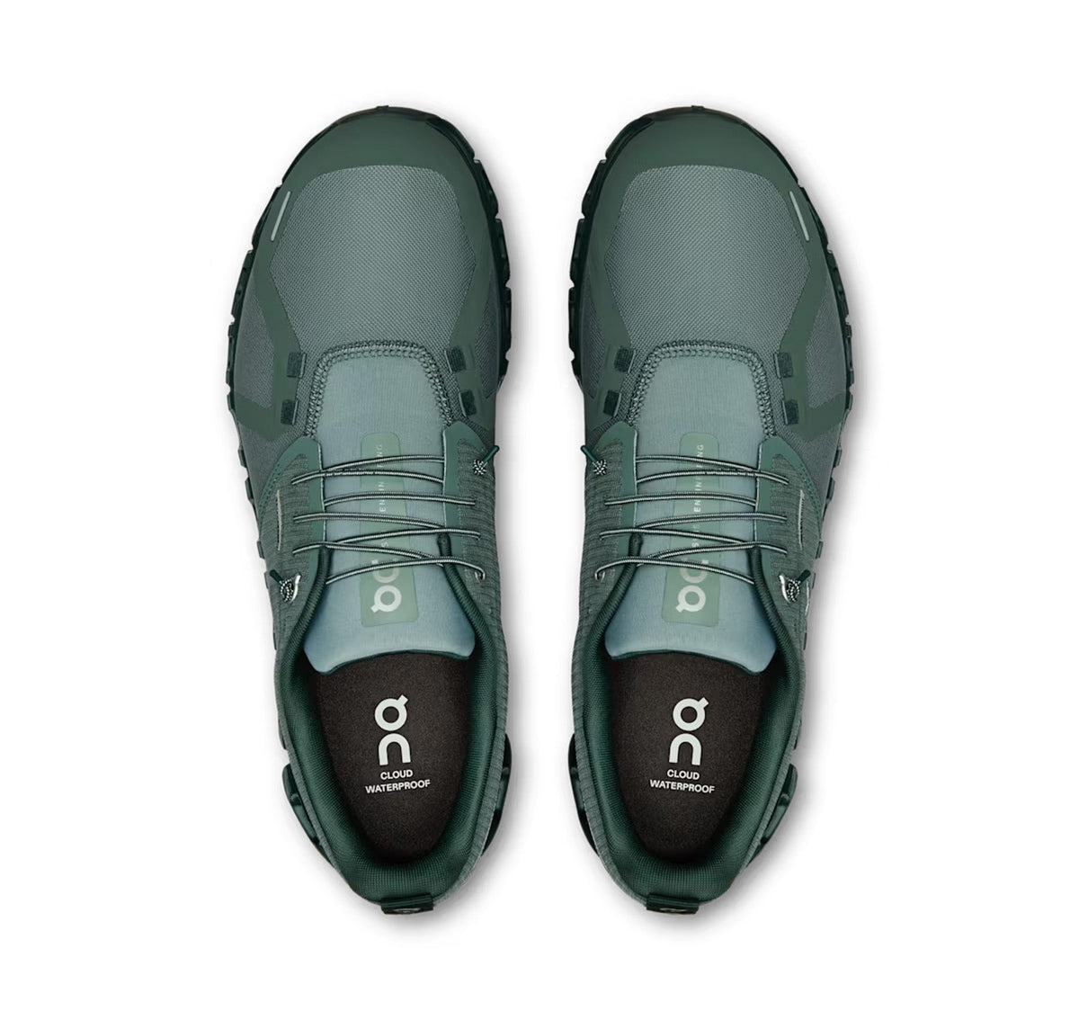 ON Mens Cloud 6 Waterproof Olive/Evergreen