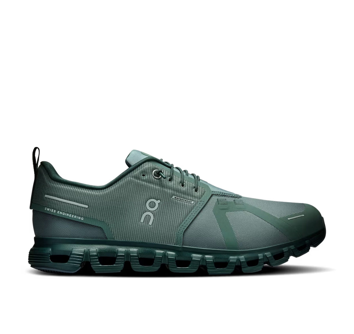 ON Mens Cloud 6 Waterproof Olive/Evergreen