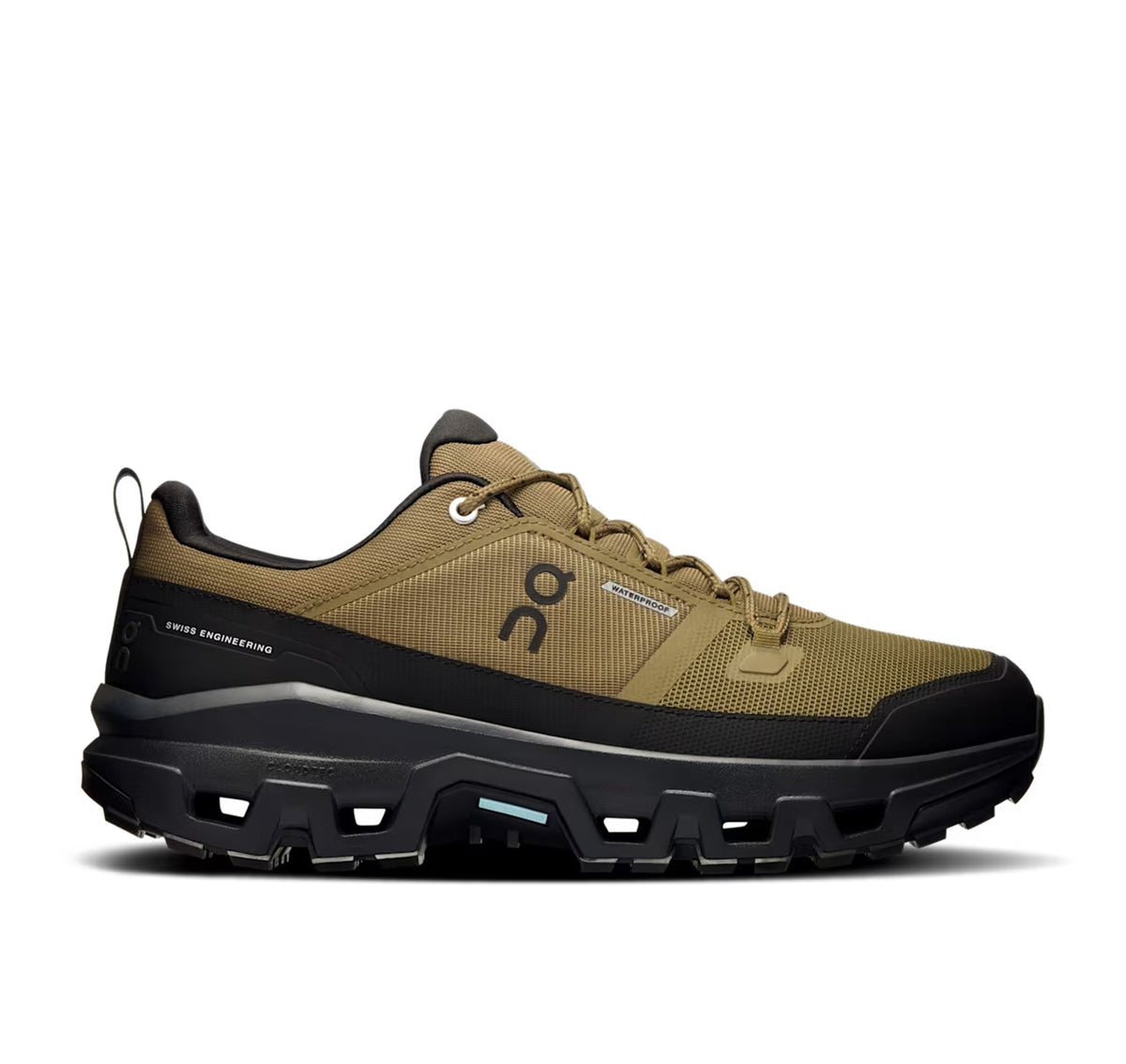 ON Mens Cloudrock Low Waterproof Hunter/Black