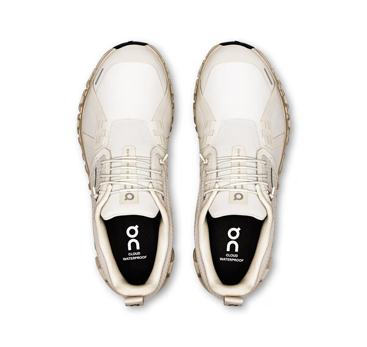 ON Womens Cloud 6 Waterproof Pearl/Cream