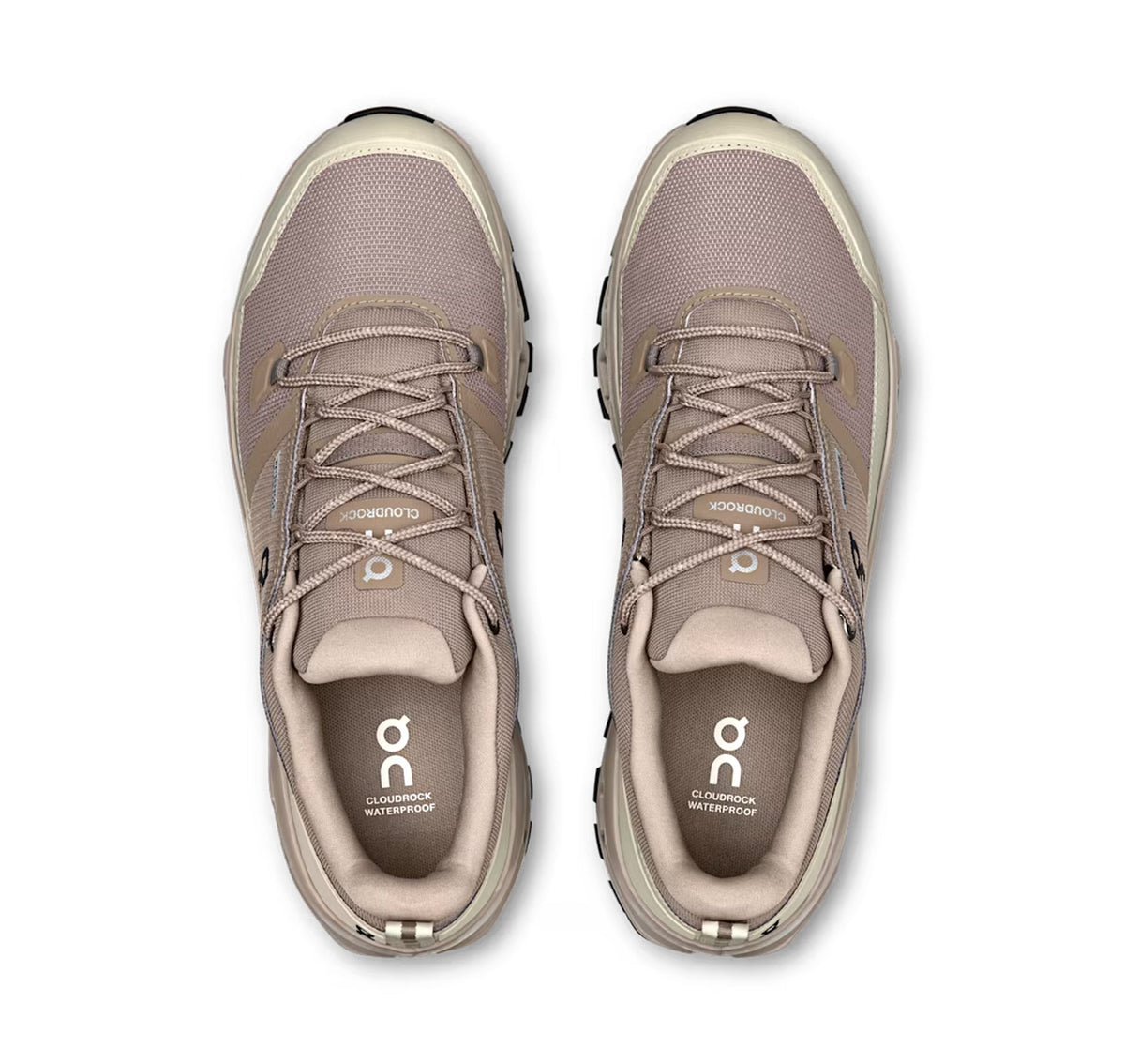 ON Mens Cloudrock Low Waterproof Cinder/Fog