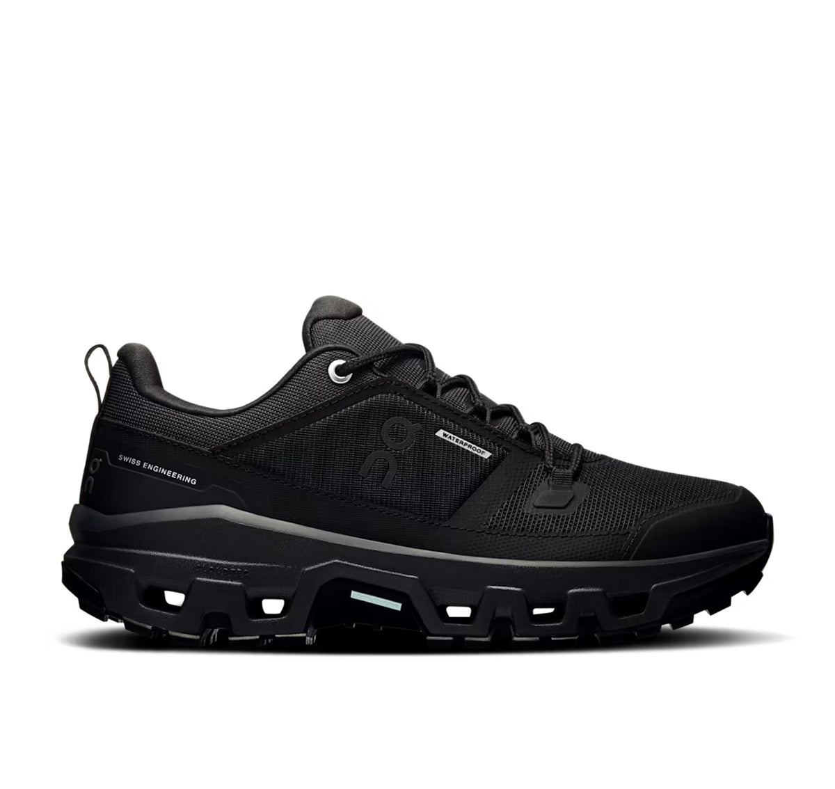 ON Womens Cloudrock Low Waterproof Black