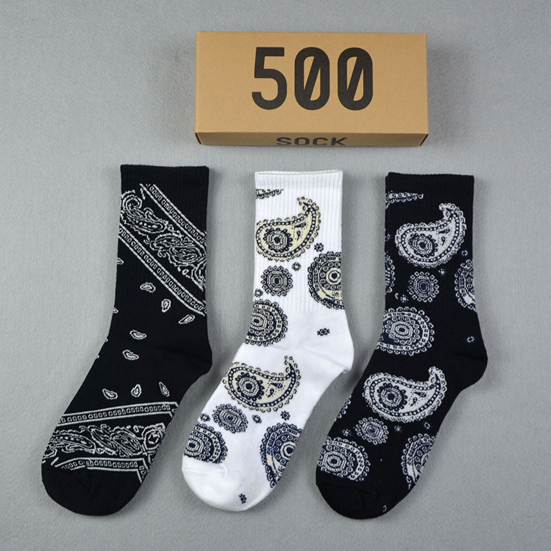 Men socks spring and summer long tube