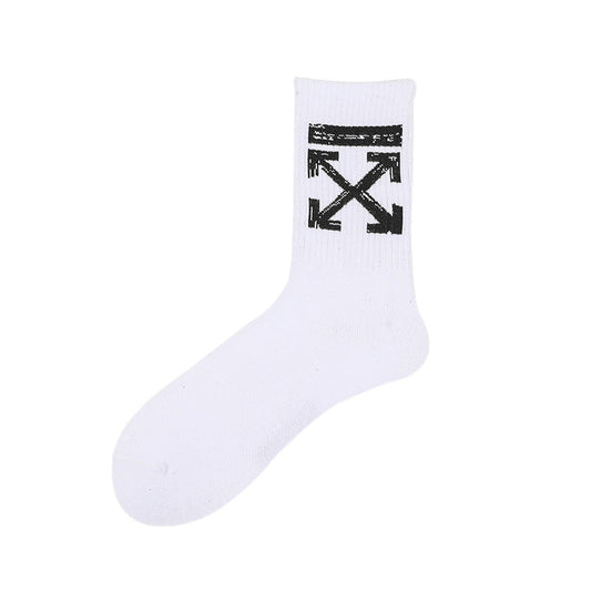 OW whtie Socks XX stripe pattern