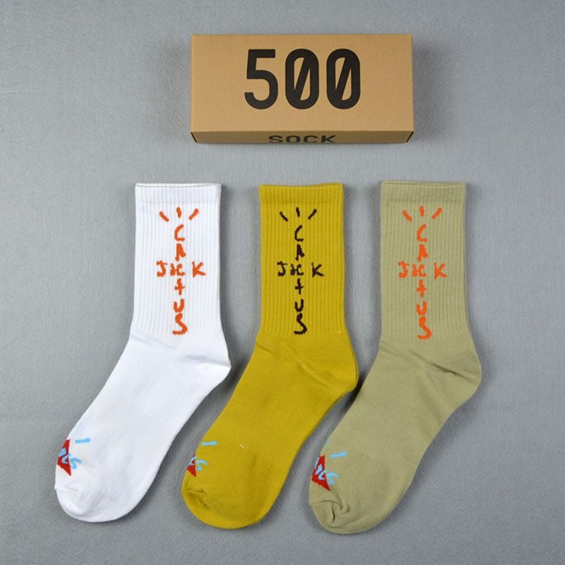 Men socks spring and summer long tube