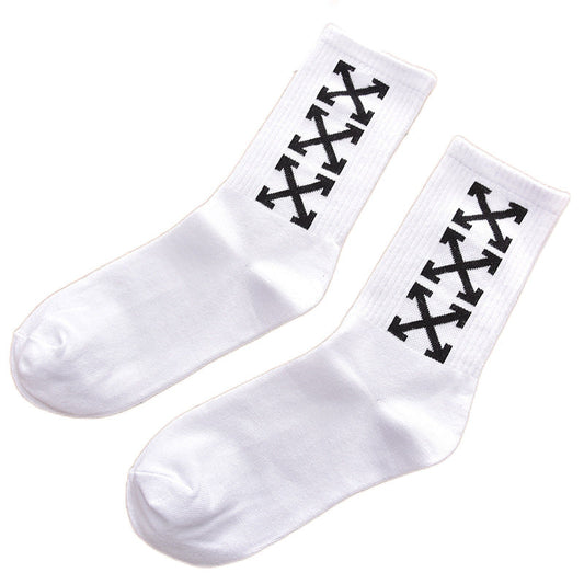 OW whtie Socks XX stripe pattern