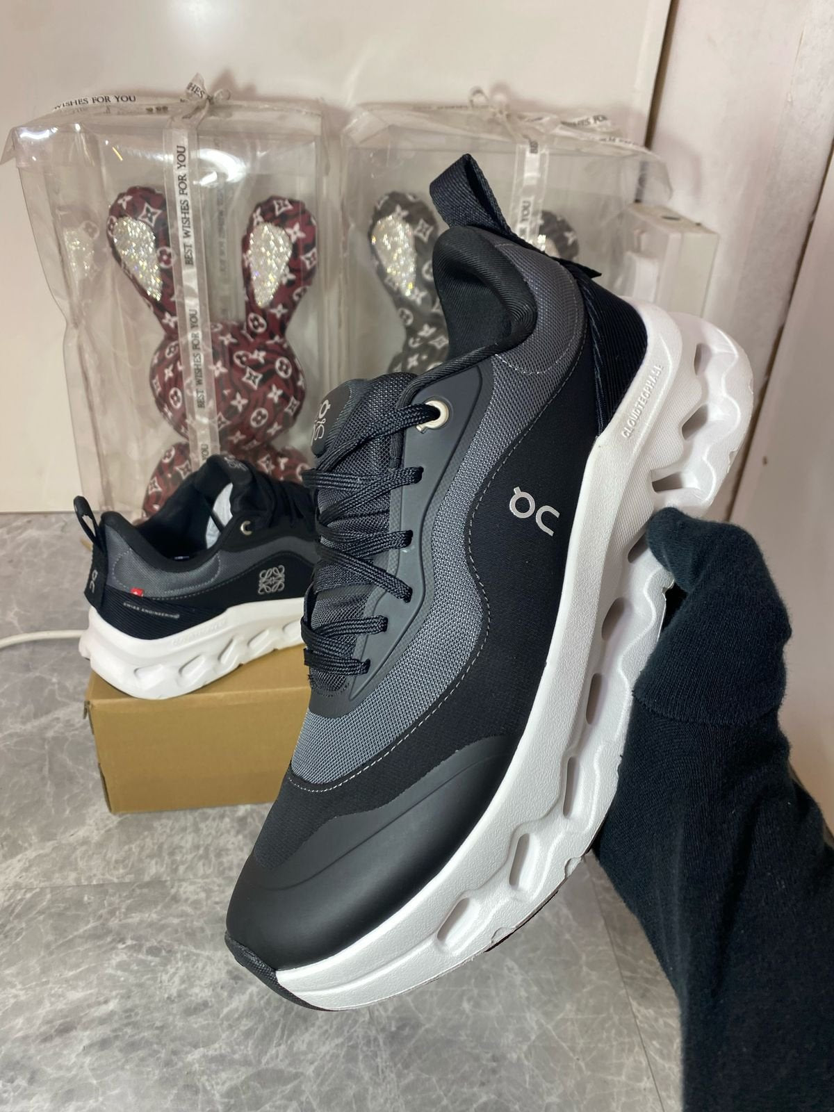 LOEWE Pre-Loved x On Cloudtilt 2.0 Running Shoes 鈥�Black & White