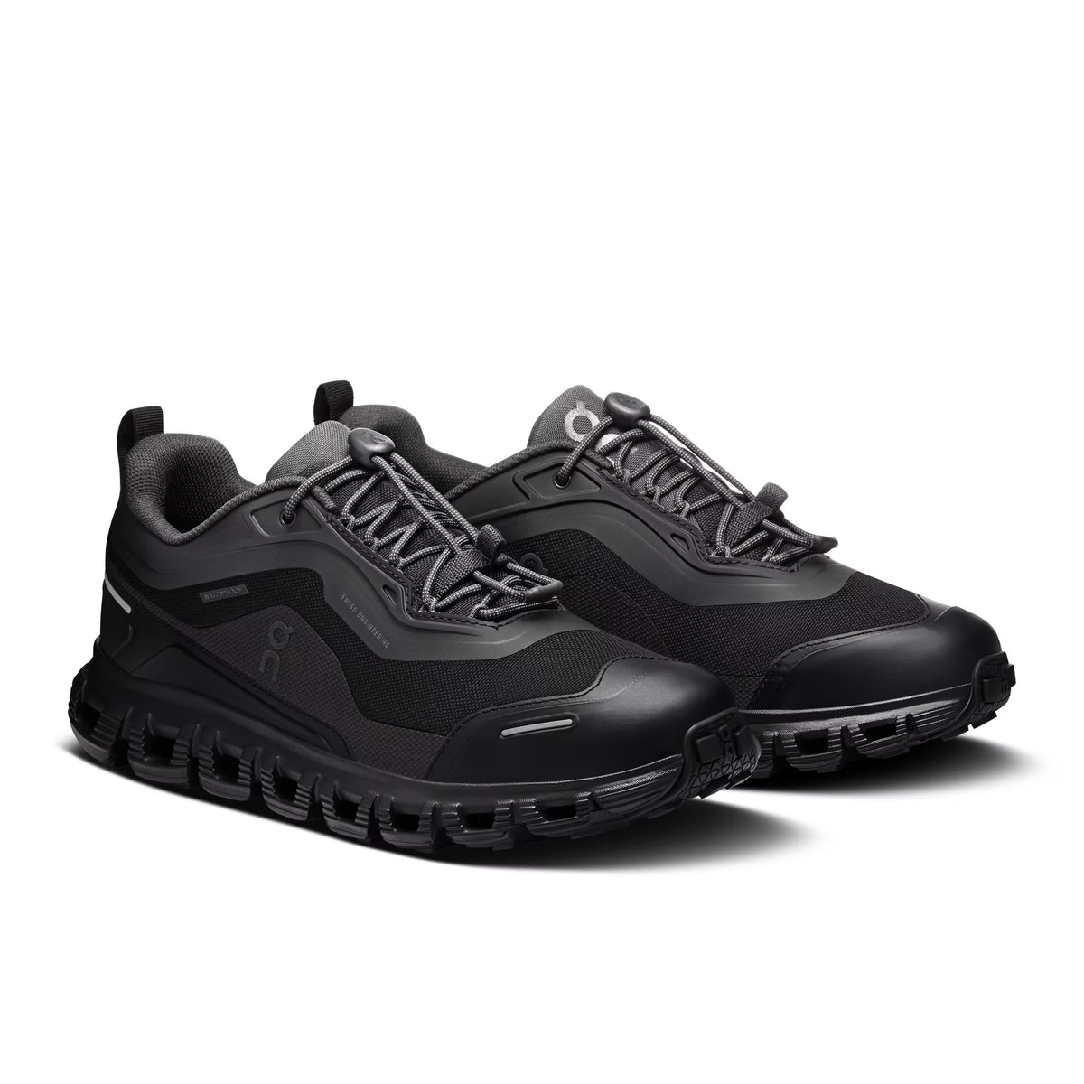 ON Womens Cloud 6 Geo Waterproof Black/Black