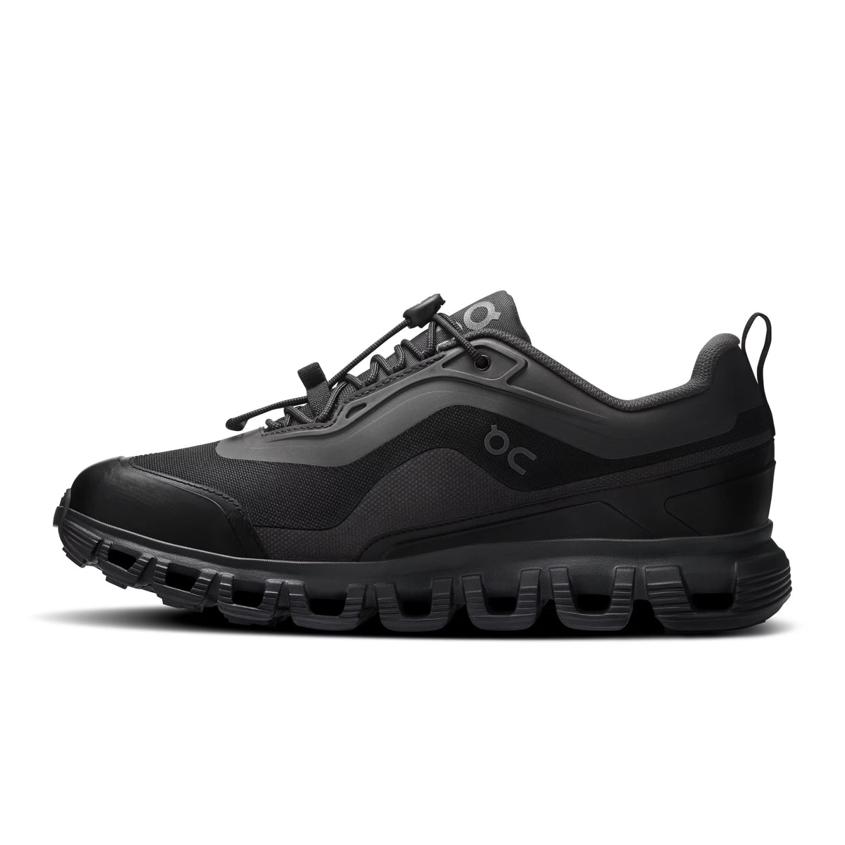 ON Womens Cloud 6 Geo Waterproof Black/Black
