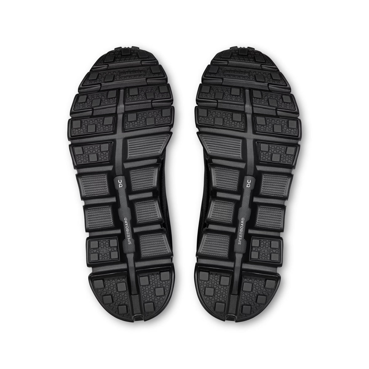 ON Womens Cloud 6 Geo Waterproof Black/Black
