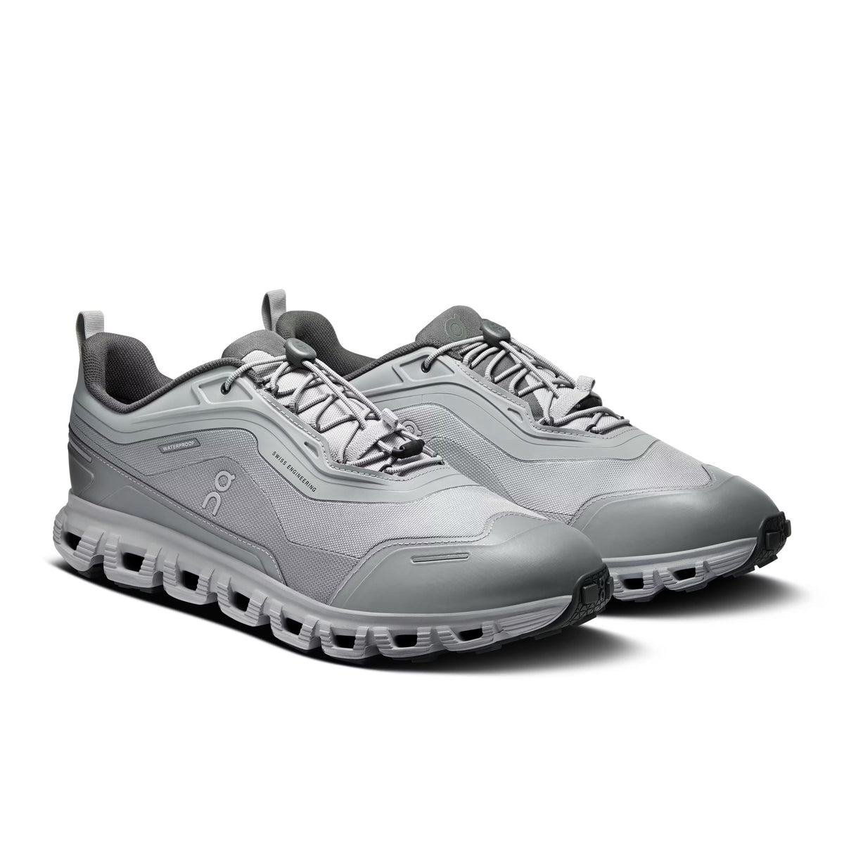 ON Mens Cloud 6 Geo Waterproof Alloy/Alloy