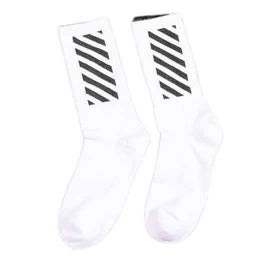 OW whtie Socks XX stripe pattern