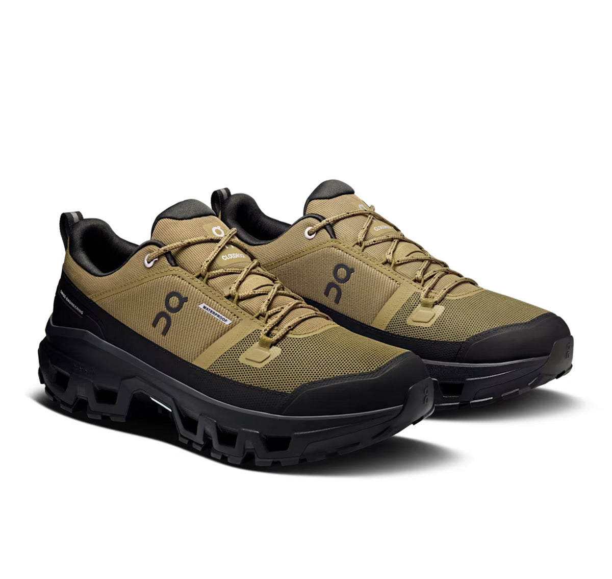 ON Mens Cloudrock Low Waterproof Hunter/Black