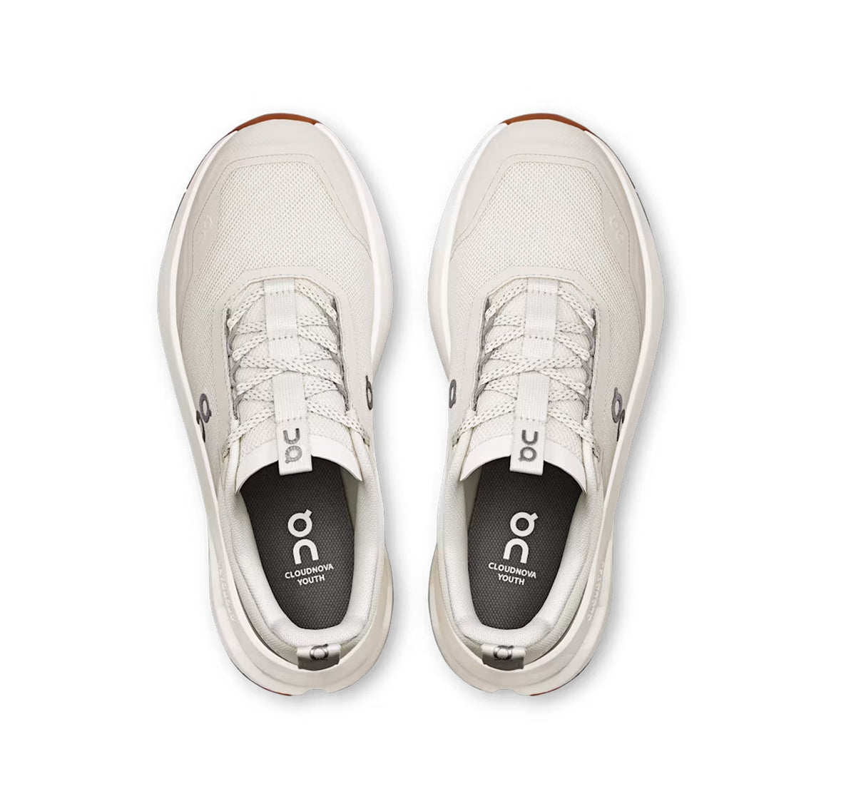 ON Big Kids Cloudnova Ivory/Apollo