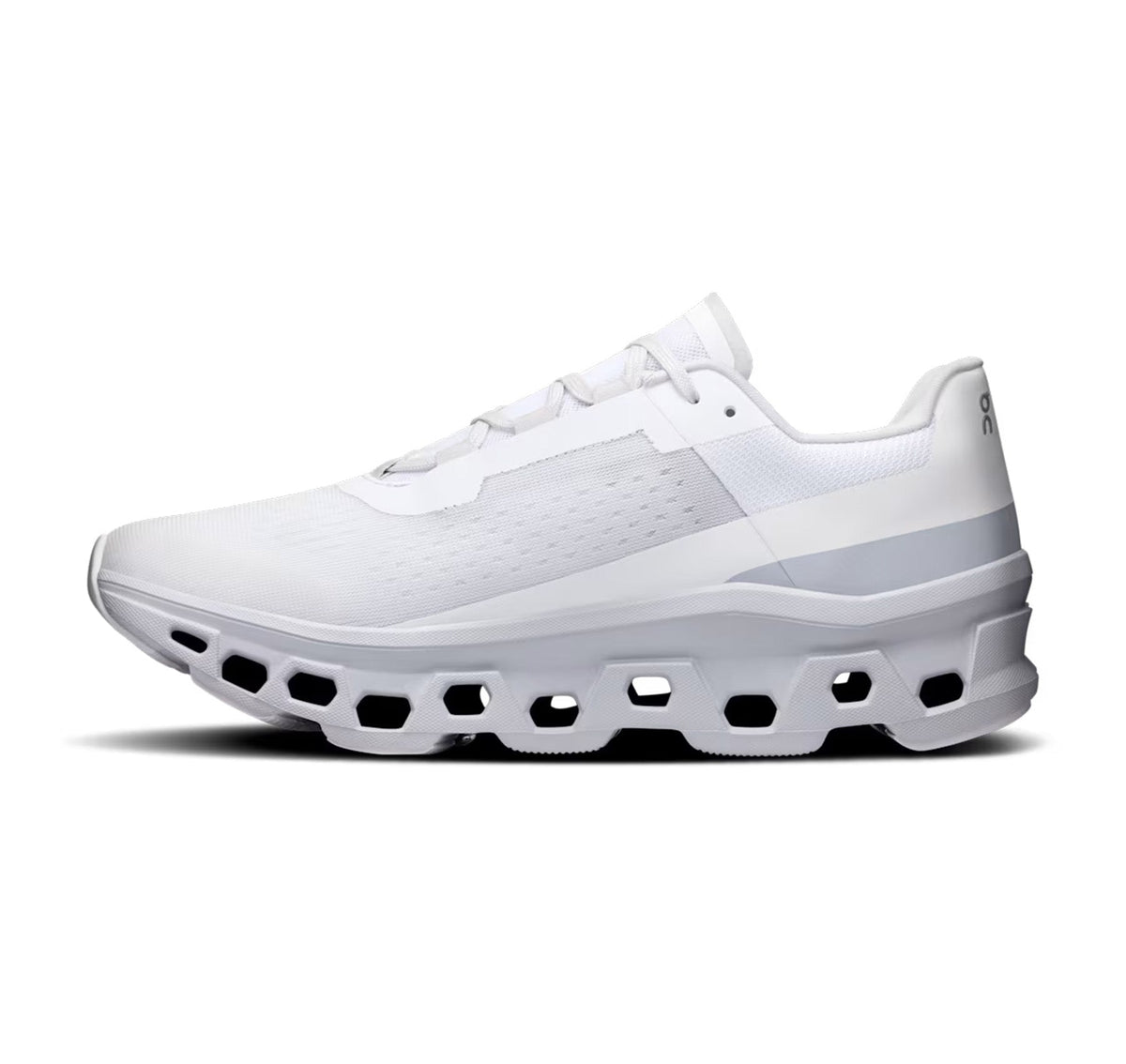 ON Mens Cloudmonster White/Glacier