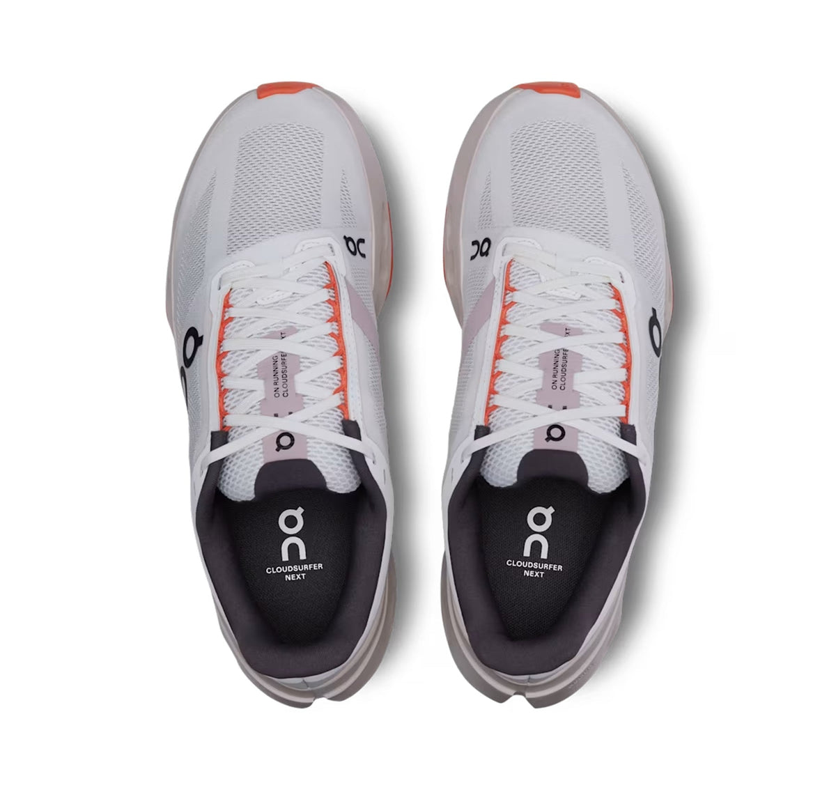 ON Womens Cloudsurfer Next White/Flame