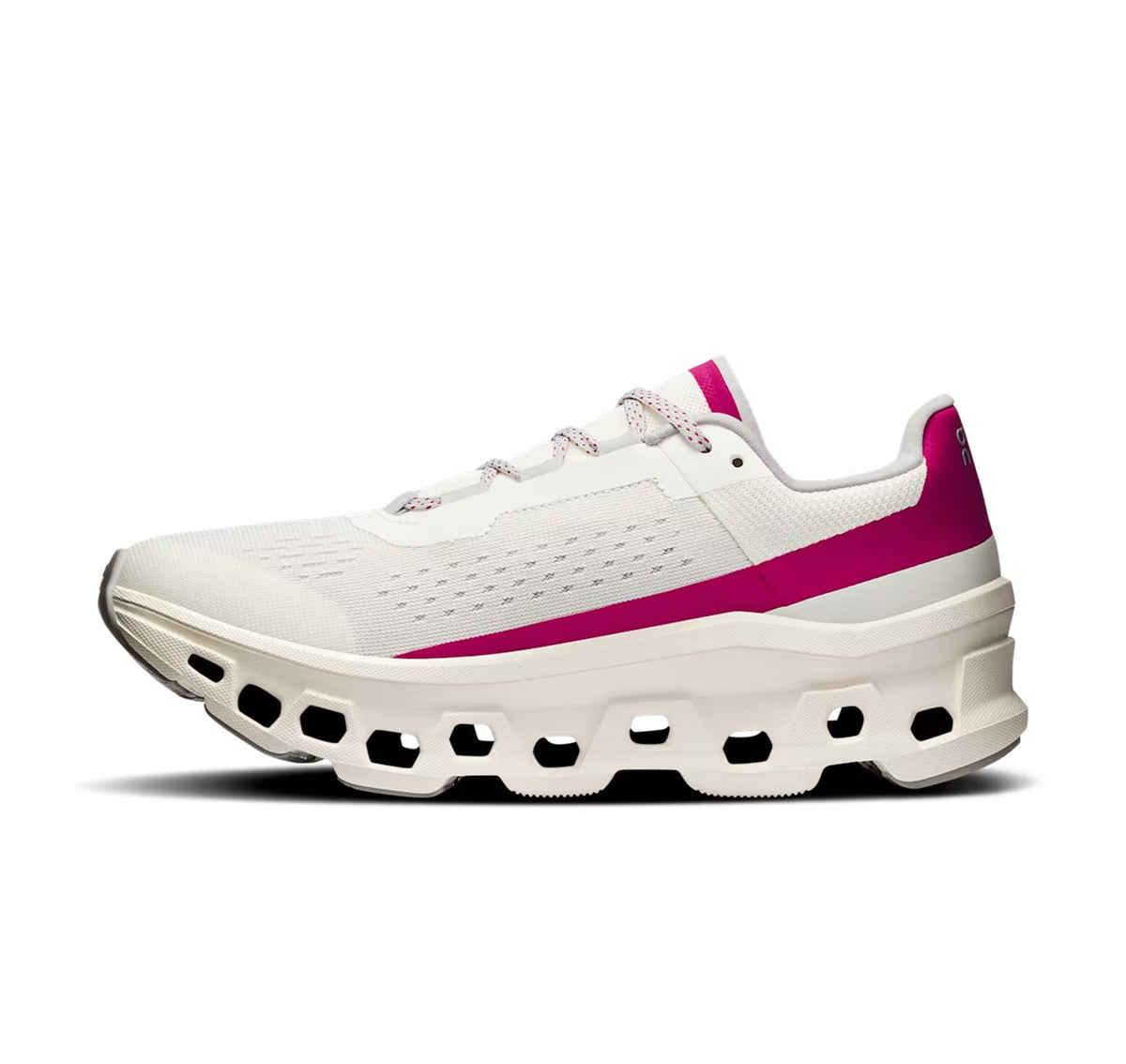ON Womens Cloudmonster Ivory/Grenadine