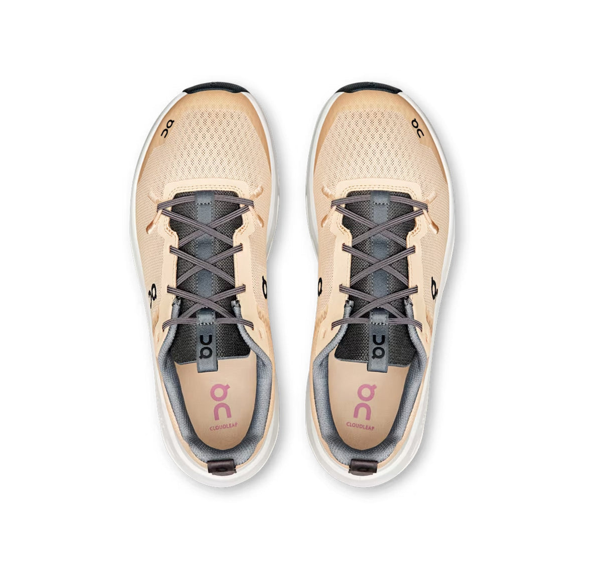 ON Big Kids Cloudleap Blonde/Ivory