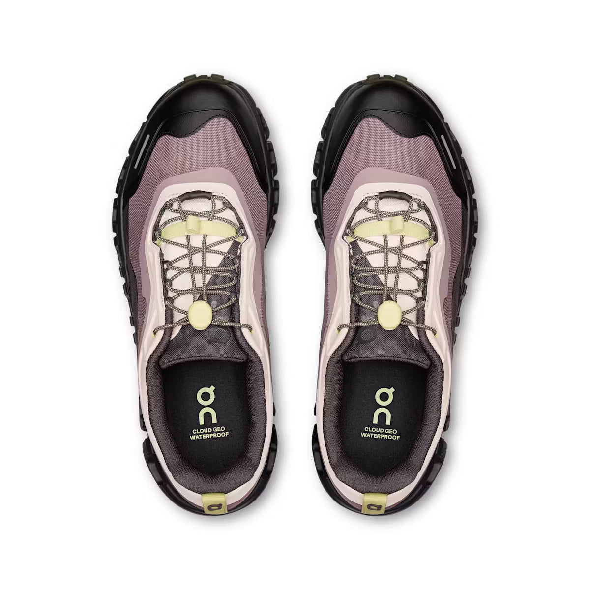 ON Womens Cloud 6 Geo Waterproof Dew/Gobi
