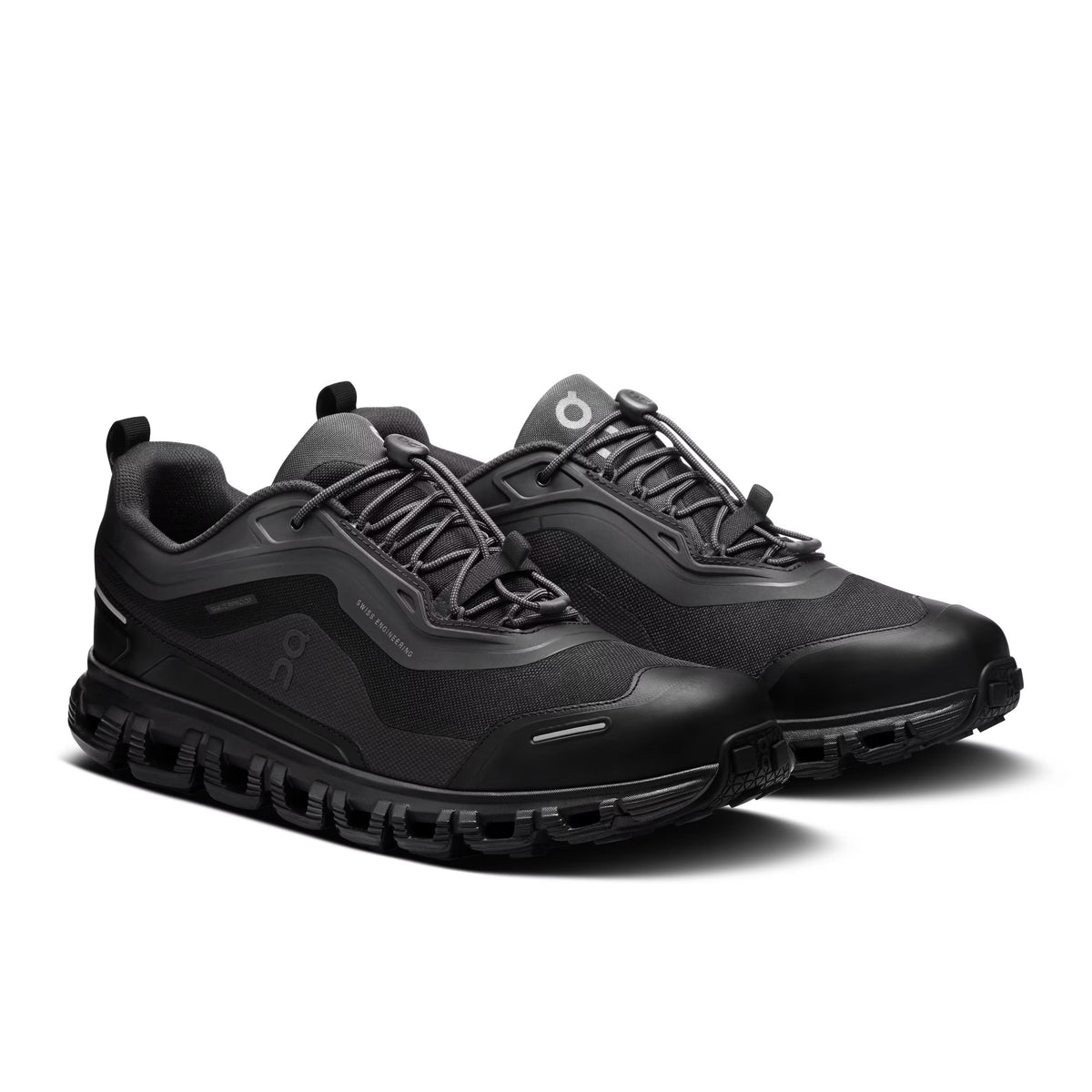 ON Mens Cloud 6 Geo Waterproof Black/Black