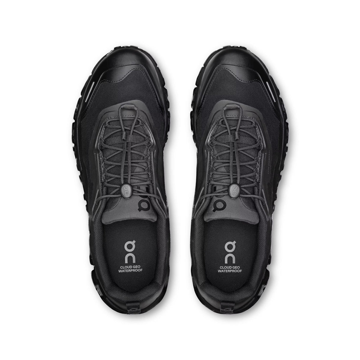 ON Mens Cloud 6 Geo Waterproof Black/Black